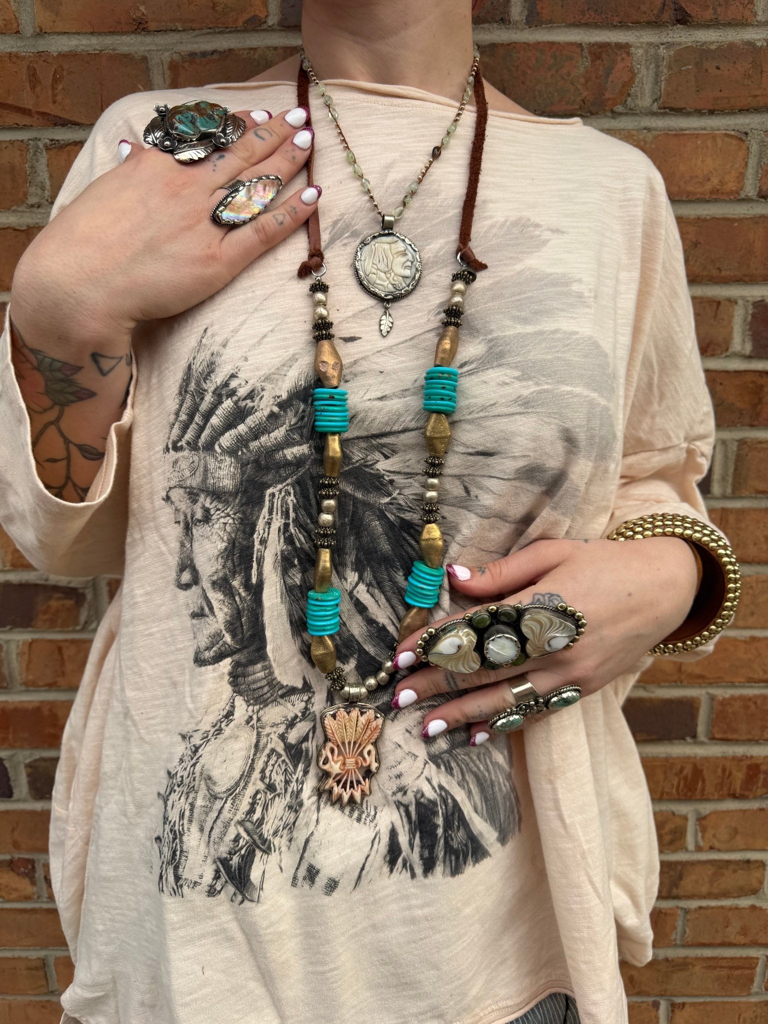 Arrow Bundle Long Statement Necklace - ivyandlavyboutique ivyandlavyboutique