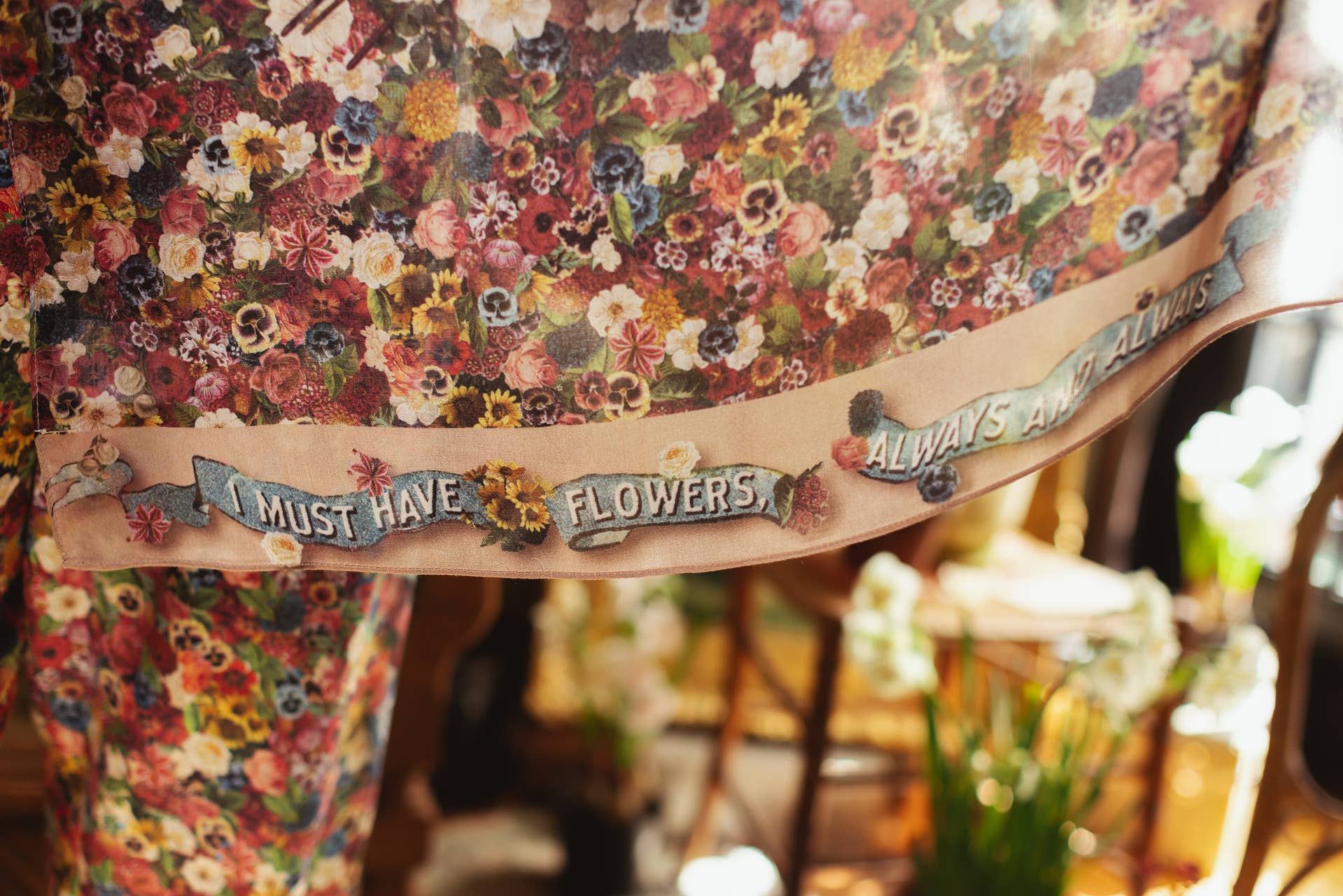 Art of Life Floral Scarf with Flower Paint Palette - ivyandlavyboutique Market of Stars