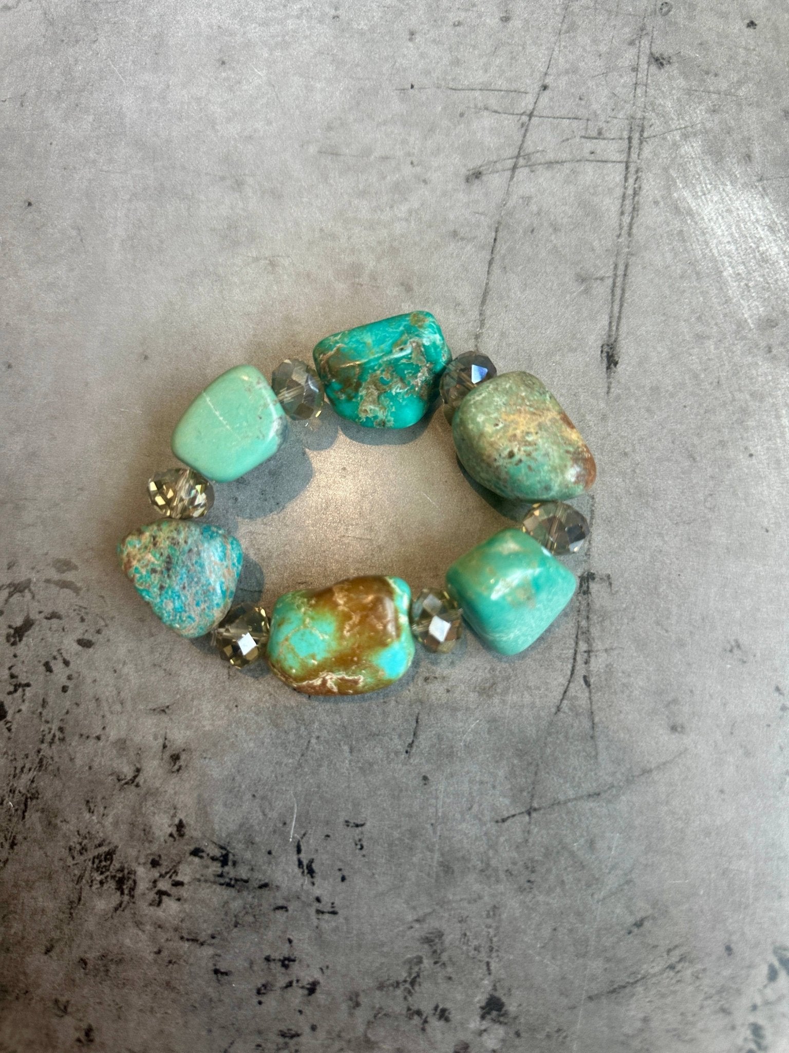 Authentic Turquoise Nugget Bracelet - ivyandlavyboutique A Rare Bird Shop