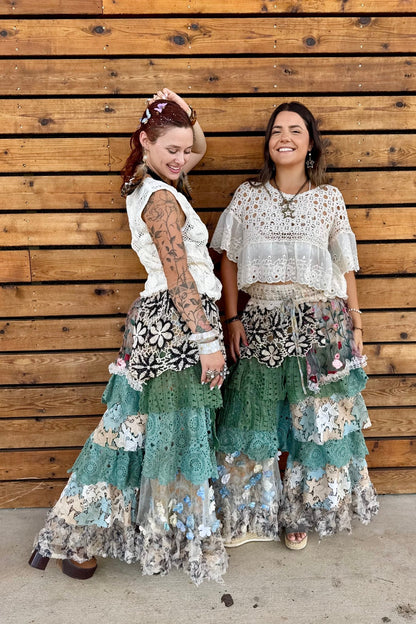 Avery Round neck sleeveless crochet vest top - ivyandlavyboutique Pol Clothing