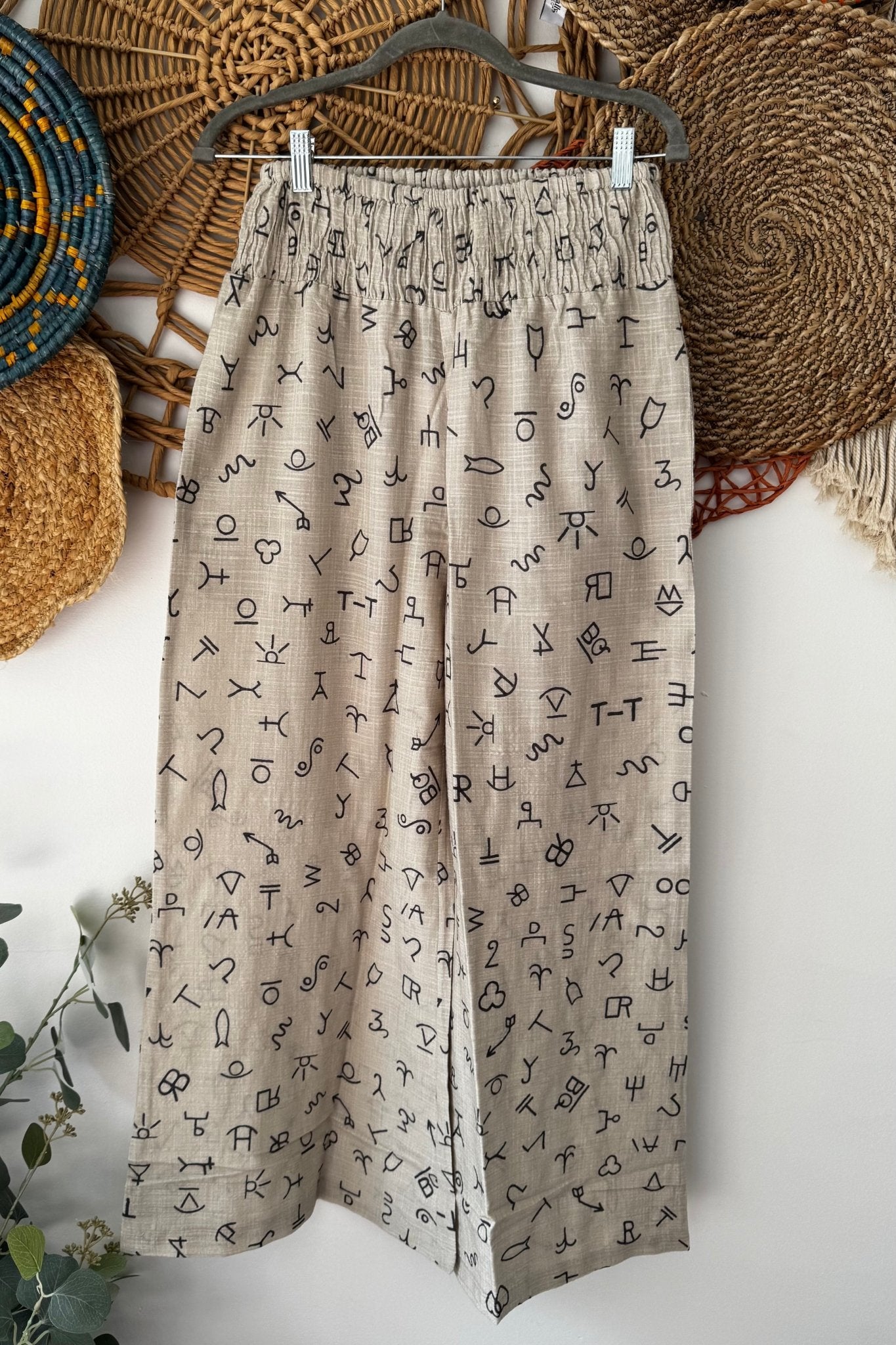 Aztec Writting - ivyandlavyboutique I LOVE LINEN