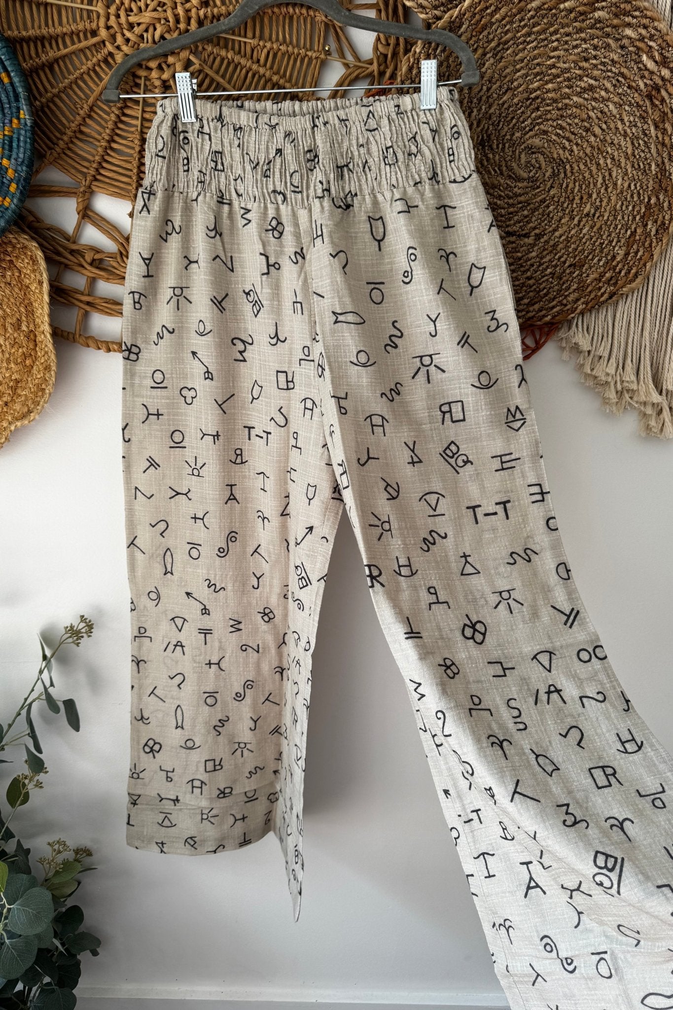 Aztec Writting - ivyandlavyboutique I LOVE LINEN