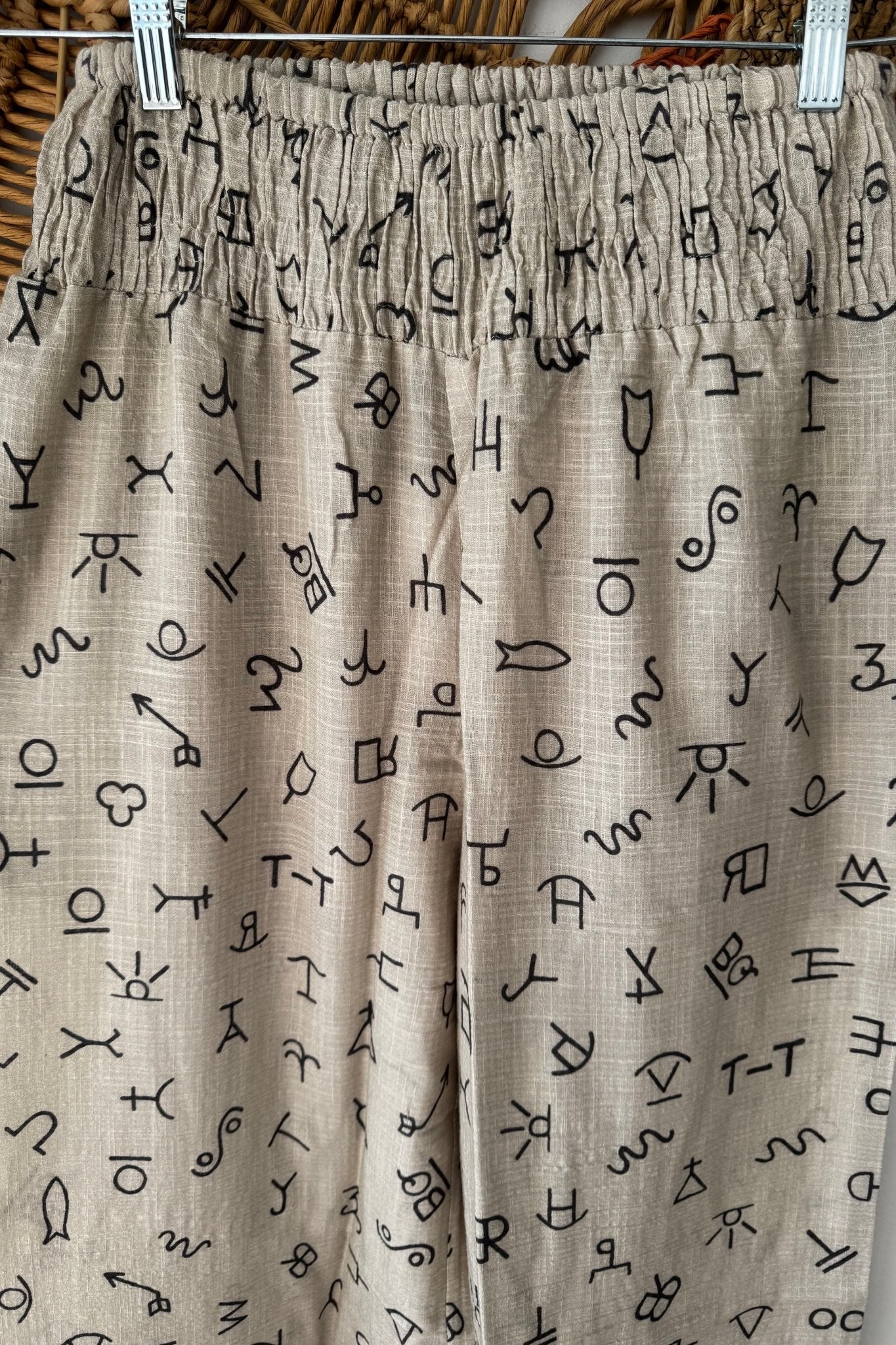 Aztec Writting - ivyandlavyboutique I LOVE LINEN