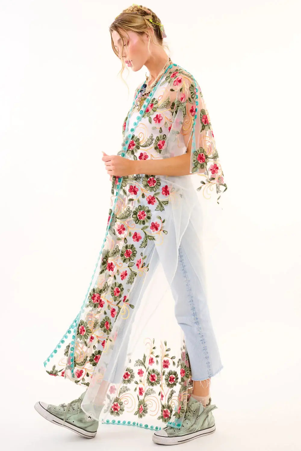Can't Stop Kimono: Ivory / One Size