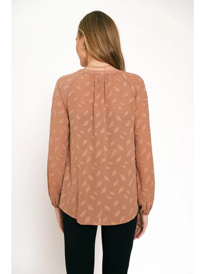 Final Sale - Jacquard Blouse
