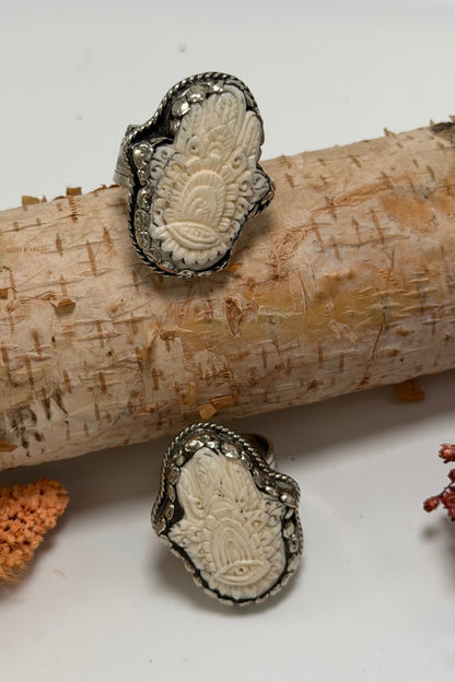 Baby Hamsa Hand Ring - ivyandlavyboutique ivyandlavyboutique