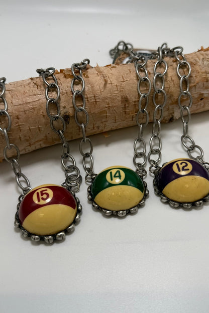 Basic Vintage Pool Ball Necklace - ivyandlavyboutique ivyandlavyboutique
