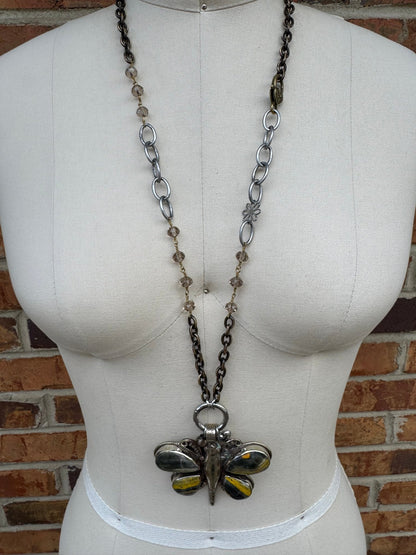 BB Jasper Butterfly Necklace - Boho Wanderlust Boutique Boho Wanderlust Boutique