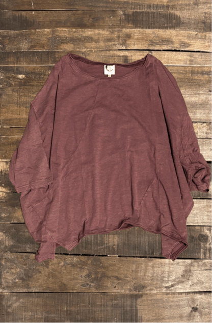 Be Free Top in Vintage Sangria - ivyandlavyboutique Jaded Gypsy