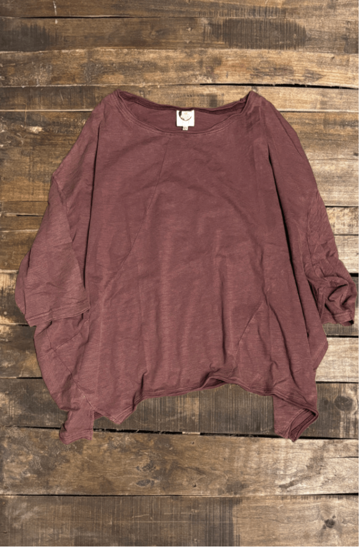 Be Free Top in Vintage Sangria - ivyandlavyboutique Jaded Gypsy