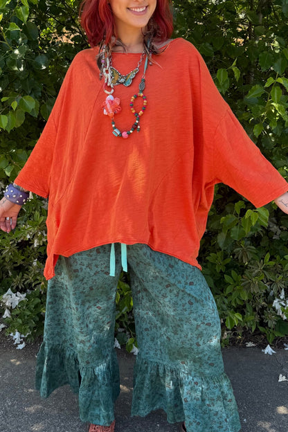 Be Free Top Orange - ivyandlavyboutique Jaded Gypsy
