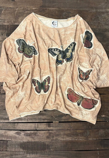 Be Free Top - Tan Flutter By - ivyandlavyboutique Jaded Gypsy