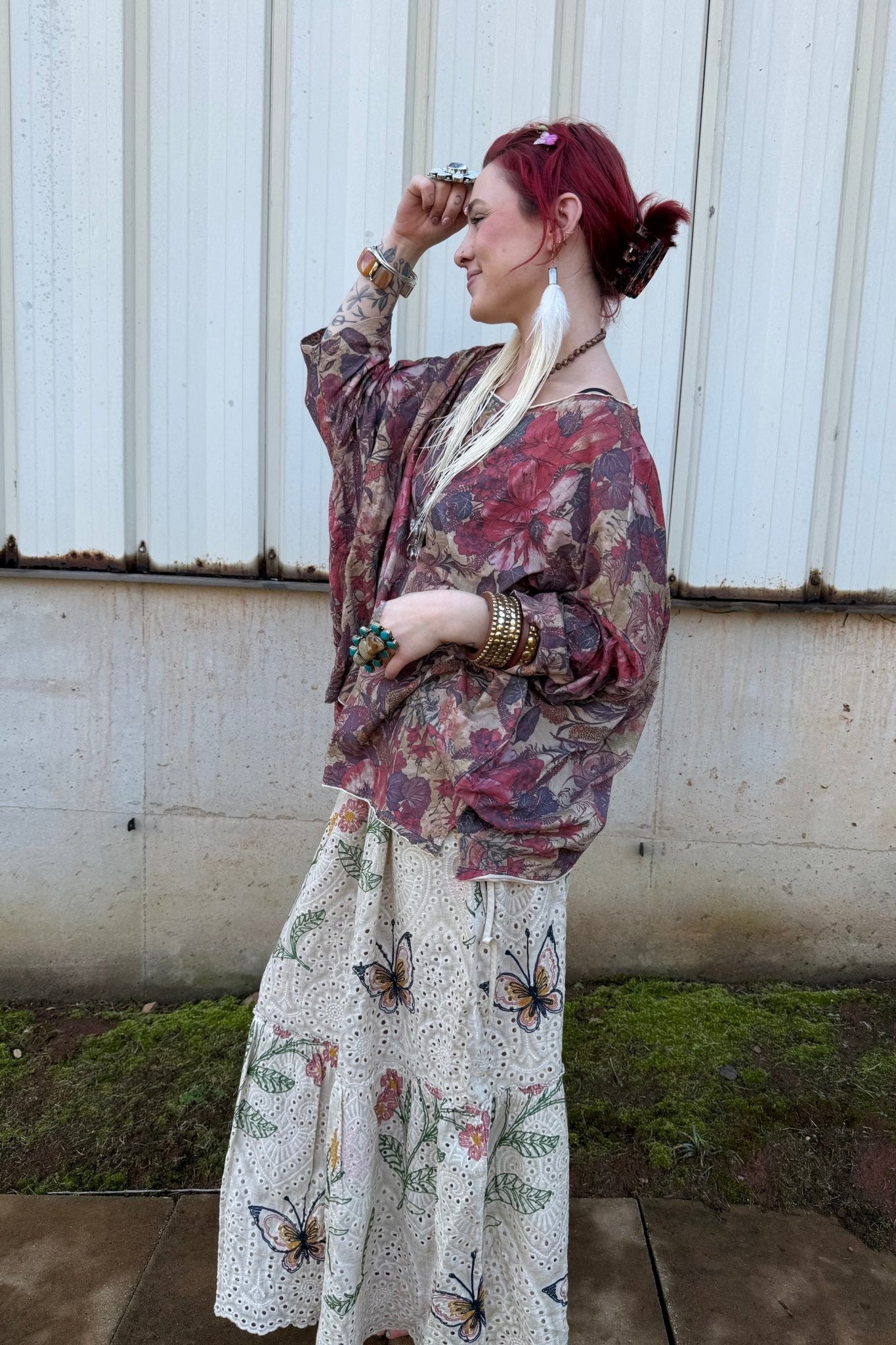 Be Free Top Woodland Meadow - ivyandlavyboutique Jaded Gypsy