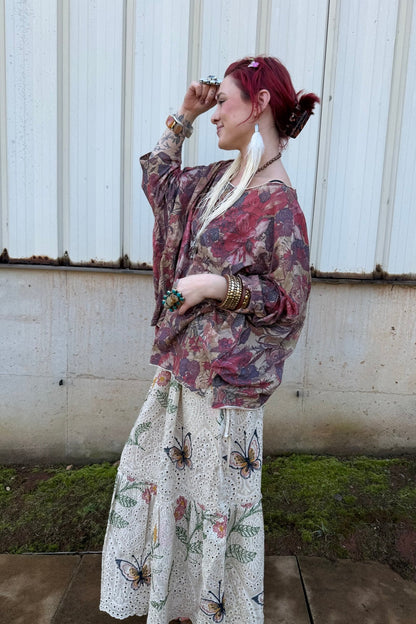 Be Free Top Woodland Meadow - ivyandlavyboutique Jaded Gypsy