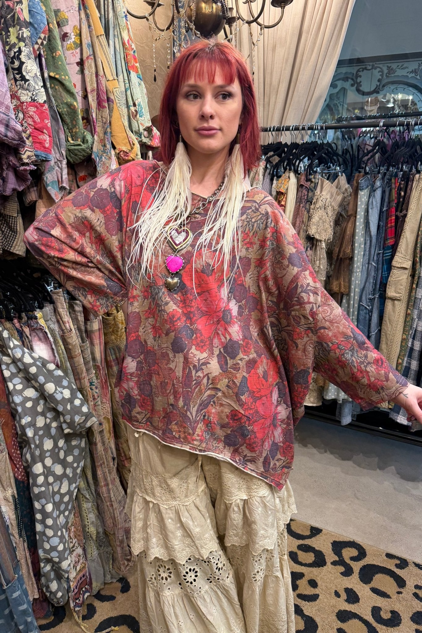 Be Free Top Woodland Meadow - ivyandlavyboutique Jaded Gypsy