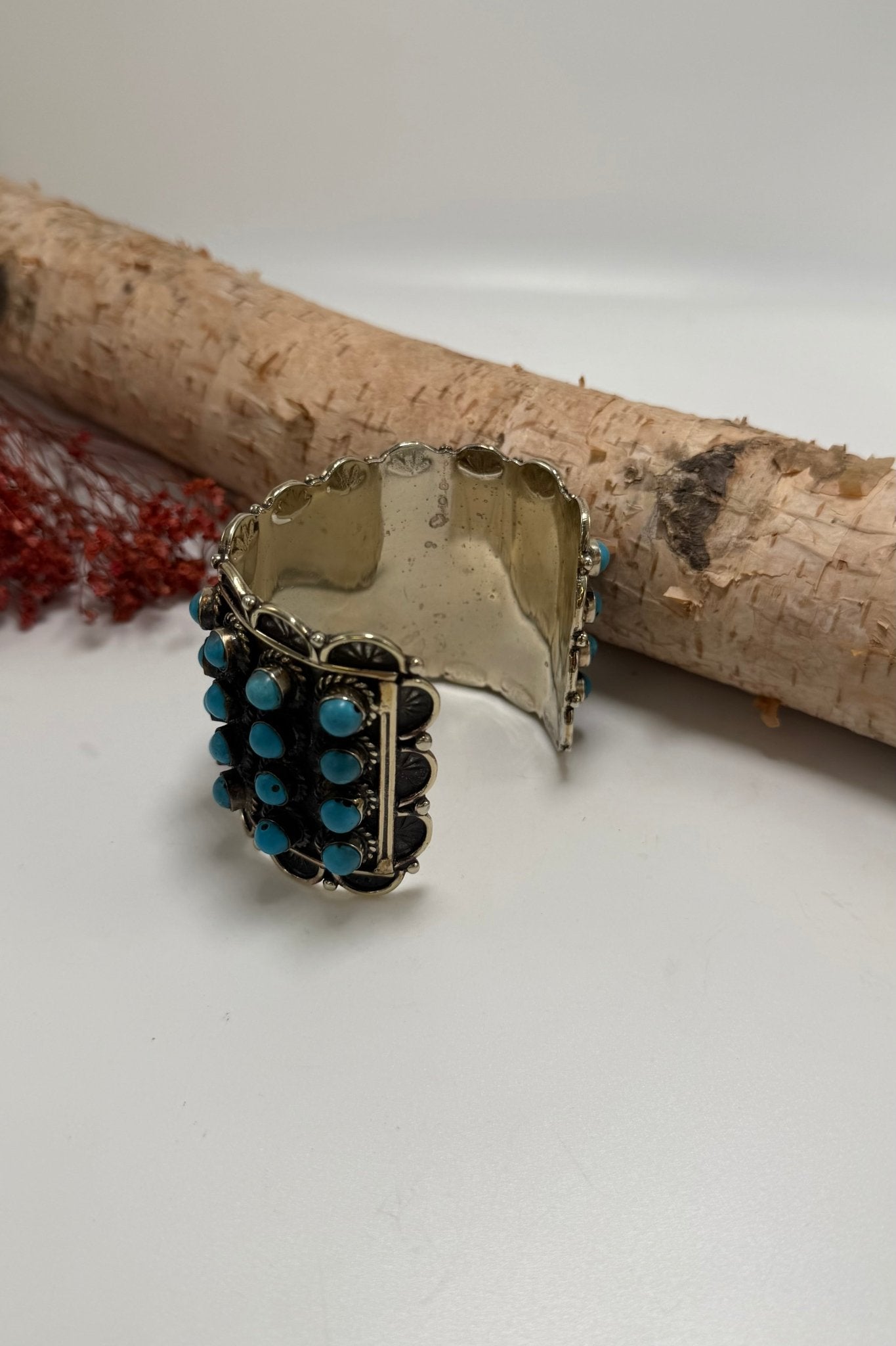 Bead Inlay Cuff in Turquoise - ivyandlavyboutique ivyandlavyboutique