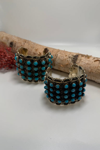 Bead Inlay Cuff in Turquoise - ivyandlavyboutique ivyandlavyboutique