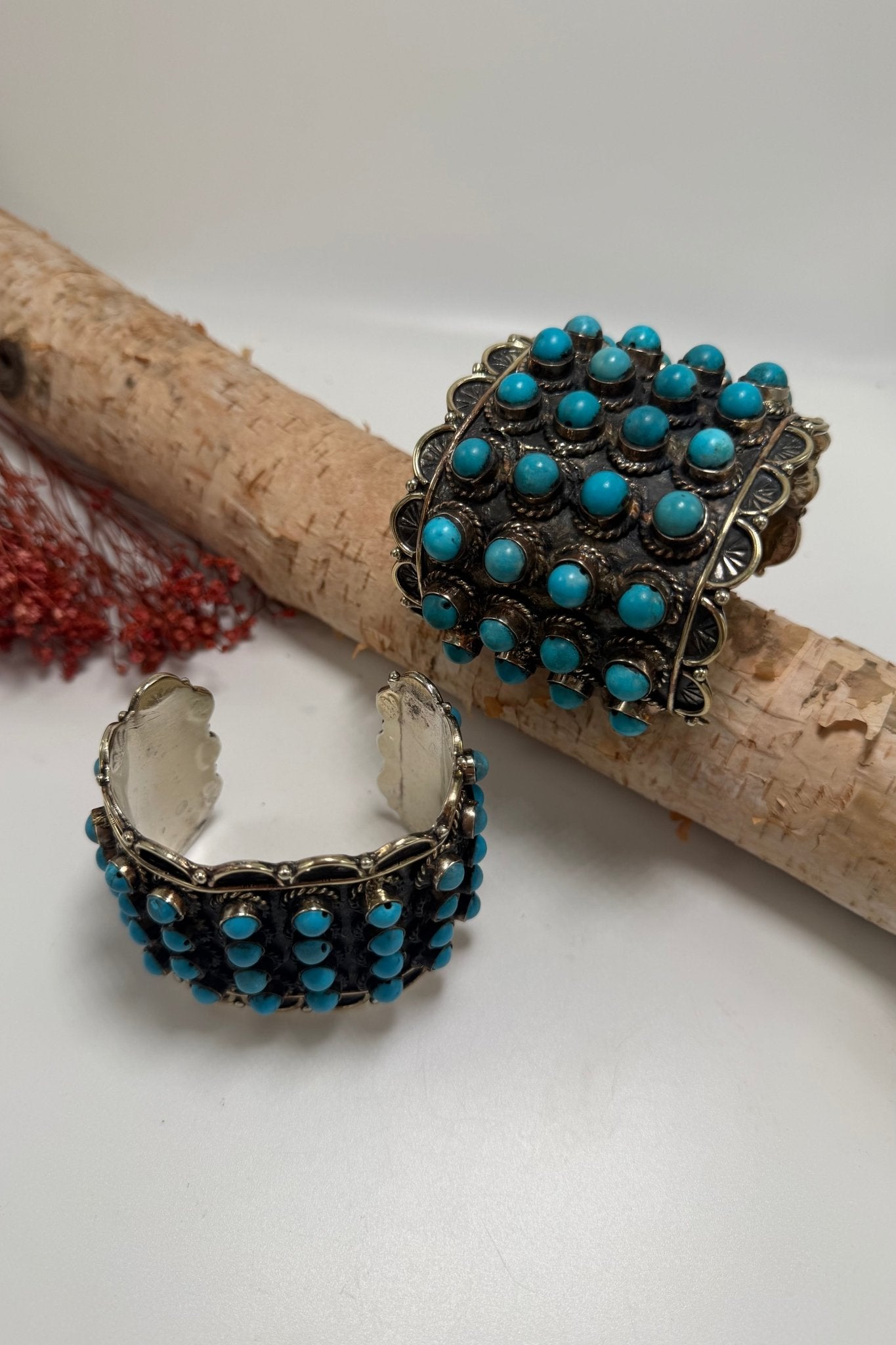 Bead Inlay Cuff in Turquoise - ivyandlavyboutique ivyandlavyboutique
