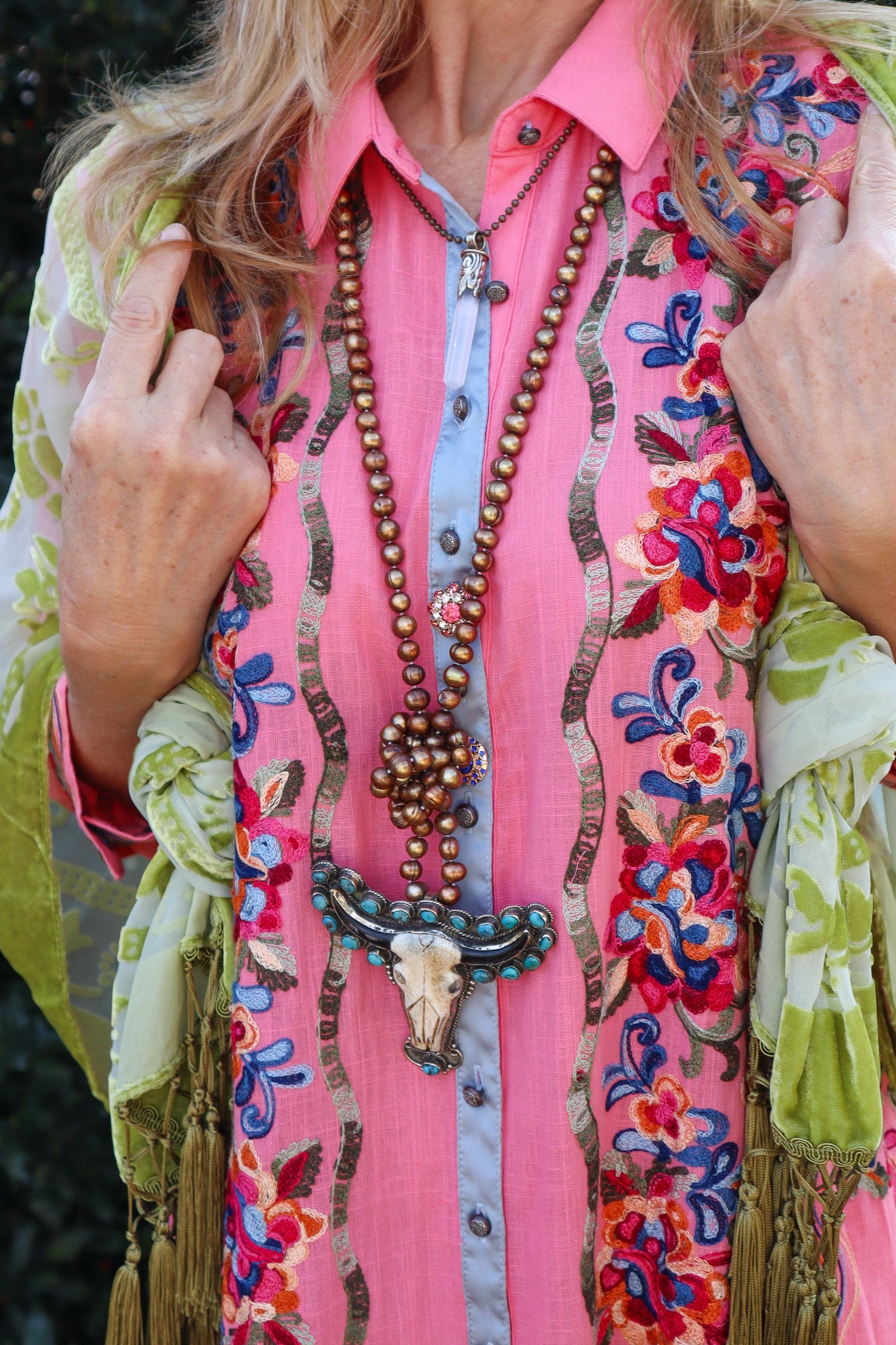 Beauty Mark Maxi Duster in Dirty Rose - ivyandlavyboutique Aratta