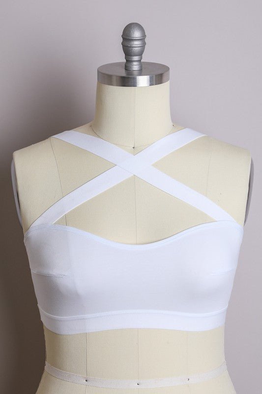 Beckys Cross Front Bralette - ivyandlavyboutique Leto Accessories