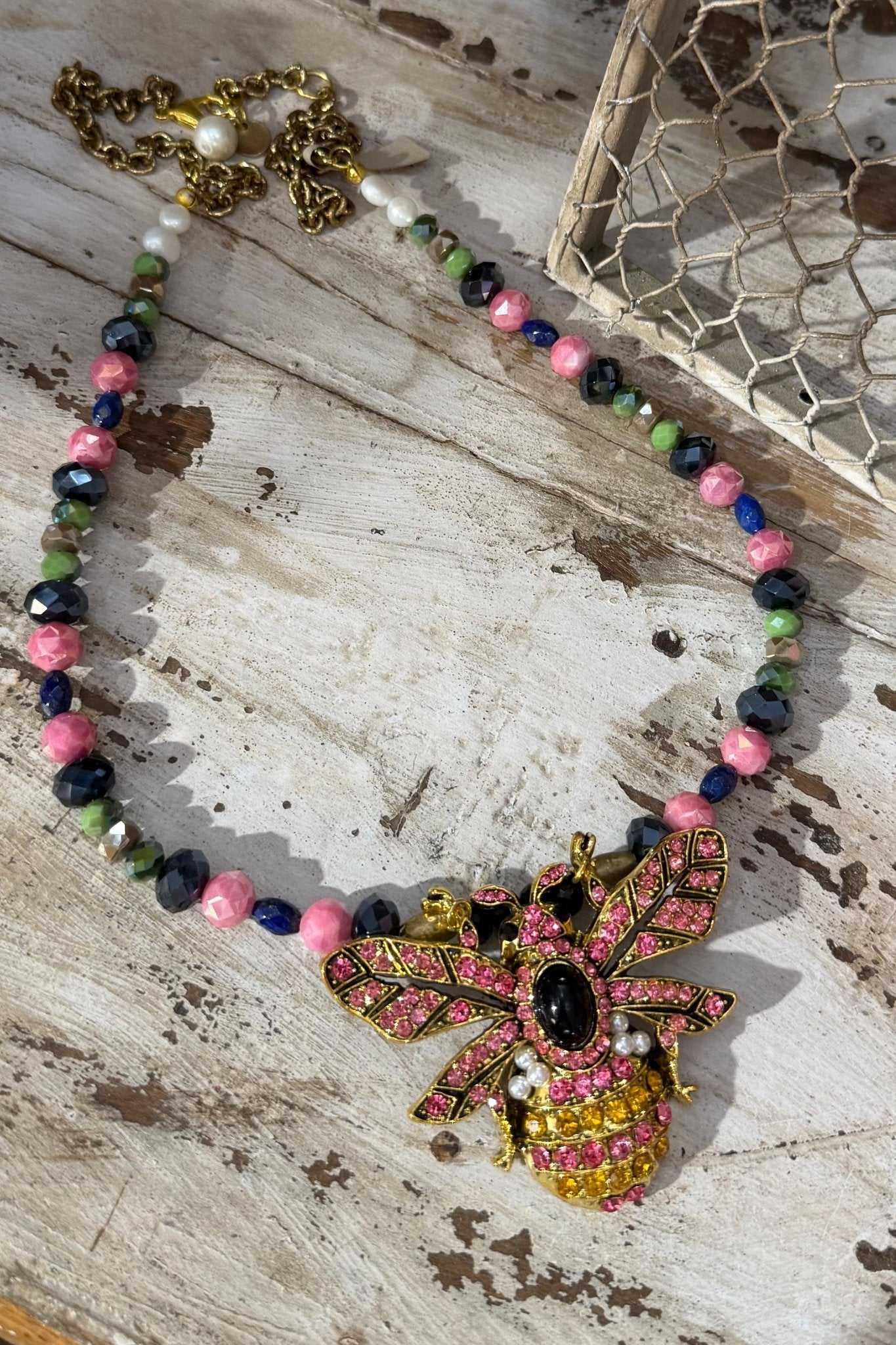 Bee Fancy Necklace - ivyandlavyboutique A Rare Bird Shop