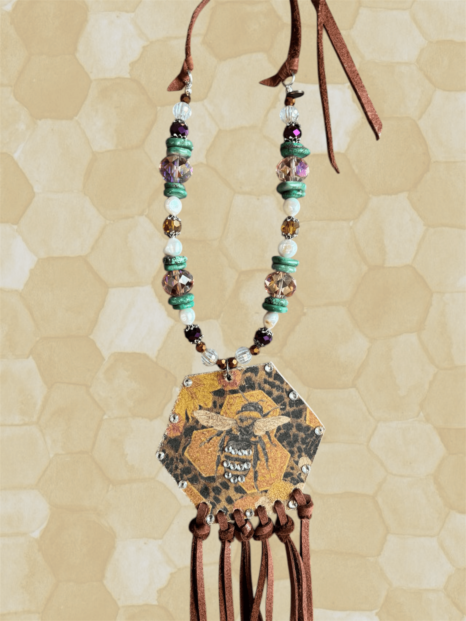 Bee Wild Necklace - ivyandlavyboutique A Rare Bird Shop