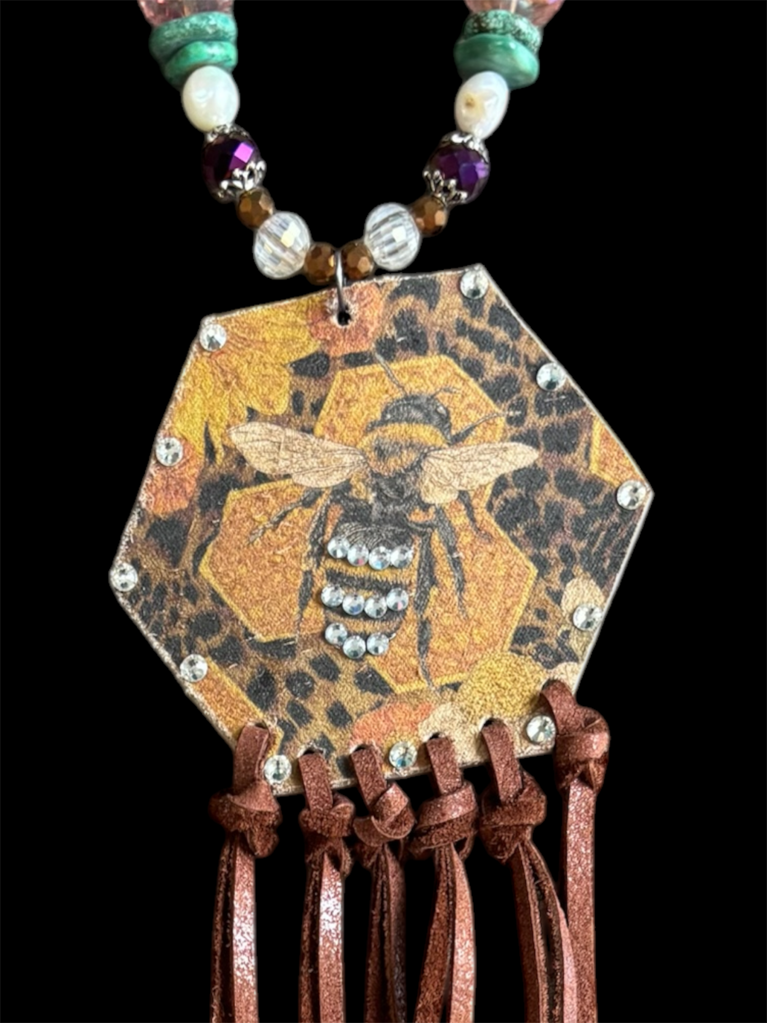 Bee Wild Necklace - ivyandlavyboutique A Rare Bird Shop