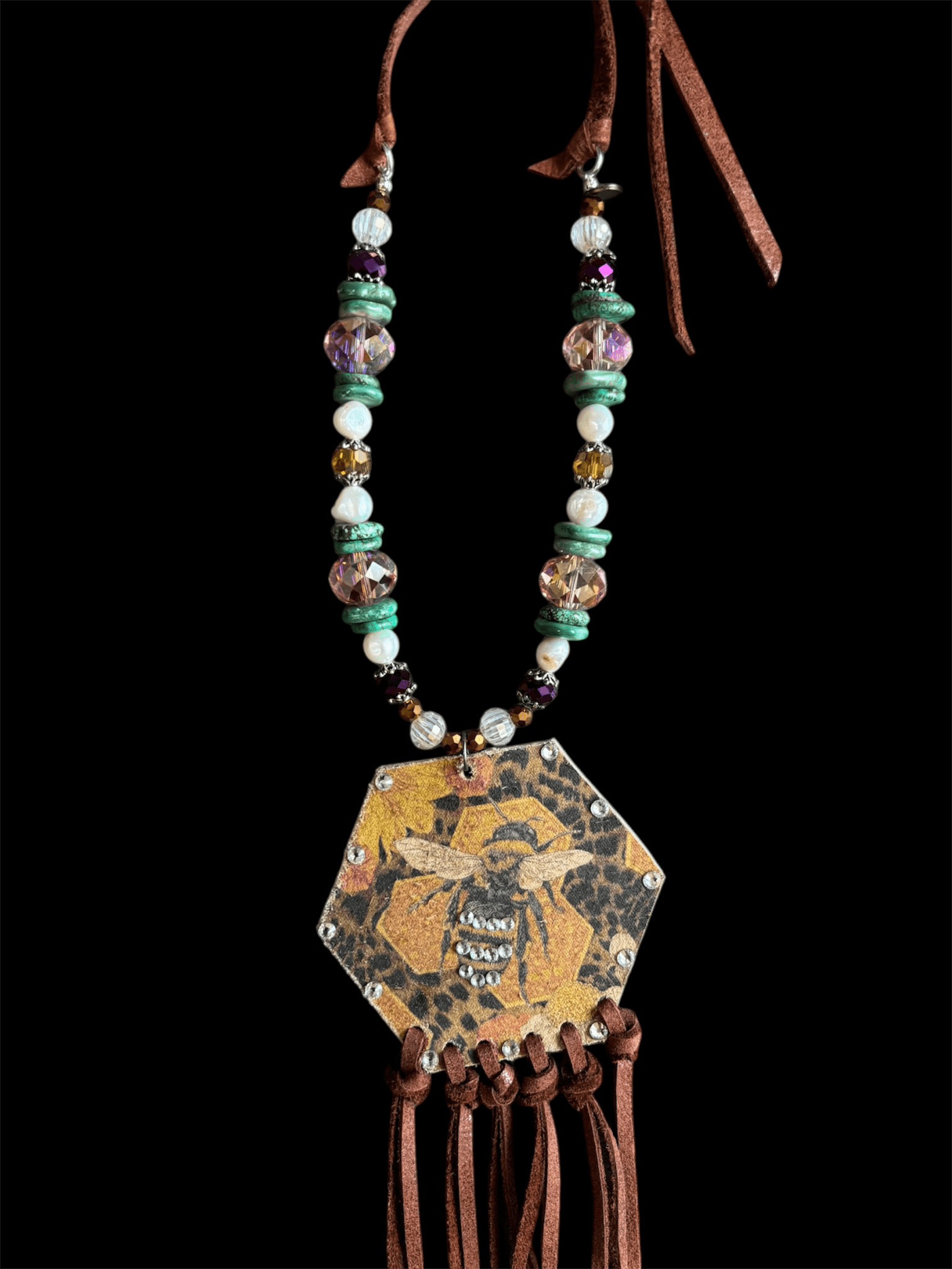 Bee Wild Necklace - ivyandlavyboutique A Rare Bird Shop