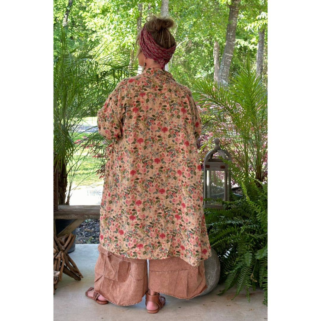 Cottage Meadows Duster Jacket  Rose: