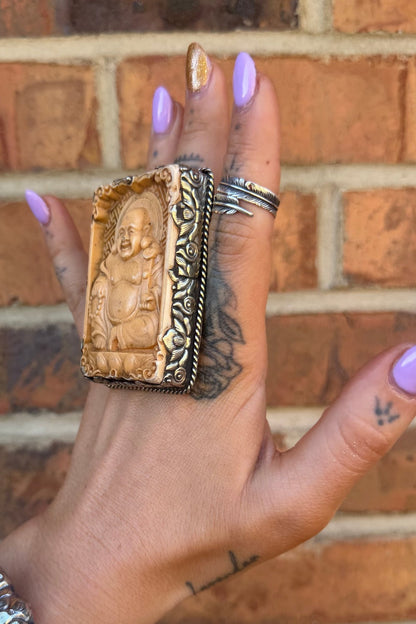 Belly Laughs BIG Resin Ring - ivyandlavyboutique ivyandlavyboutique