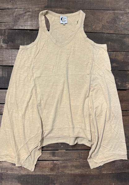 Beyond The Moon Tank in Oatmeal - ivyandlavyboutique Jaded Gypsy
