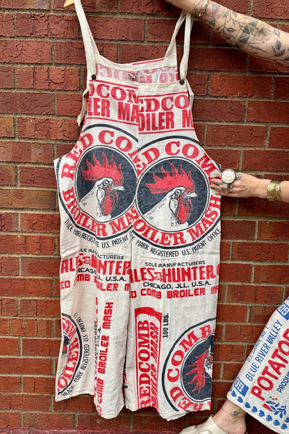 Big Chicken Jumpsuit Flour Sack - ivyandlavyboutique Kathmandu Imports