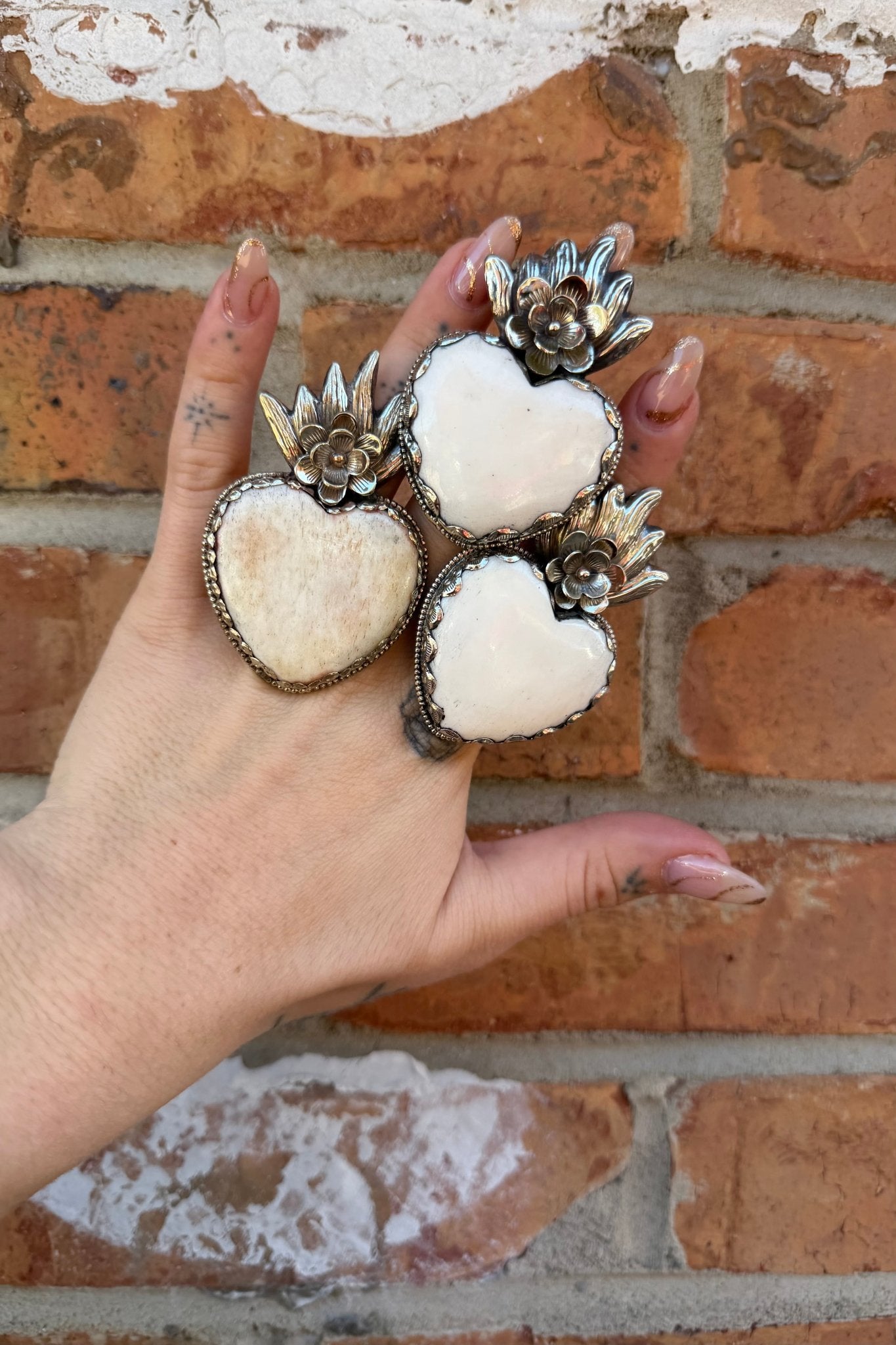 Big Heart Statement Rings - ivyandlavyboutique ivyandlavyboutique