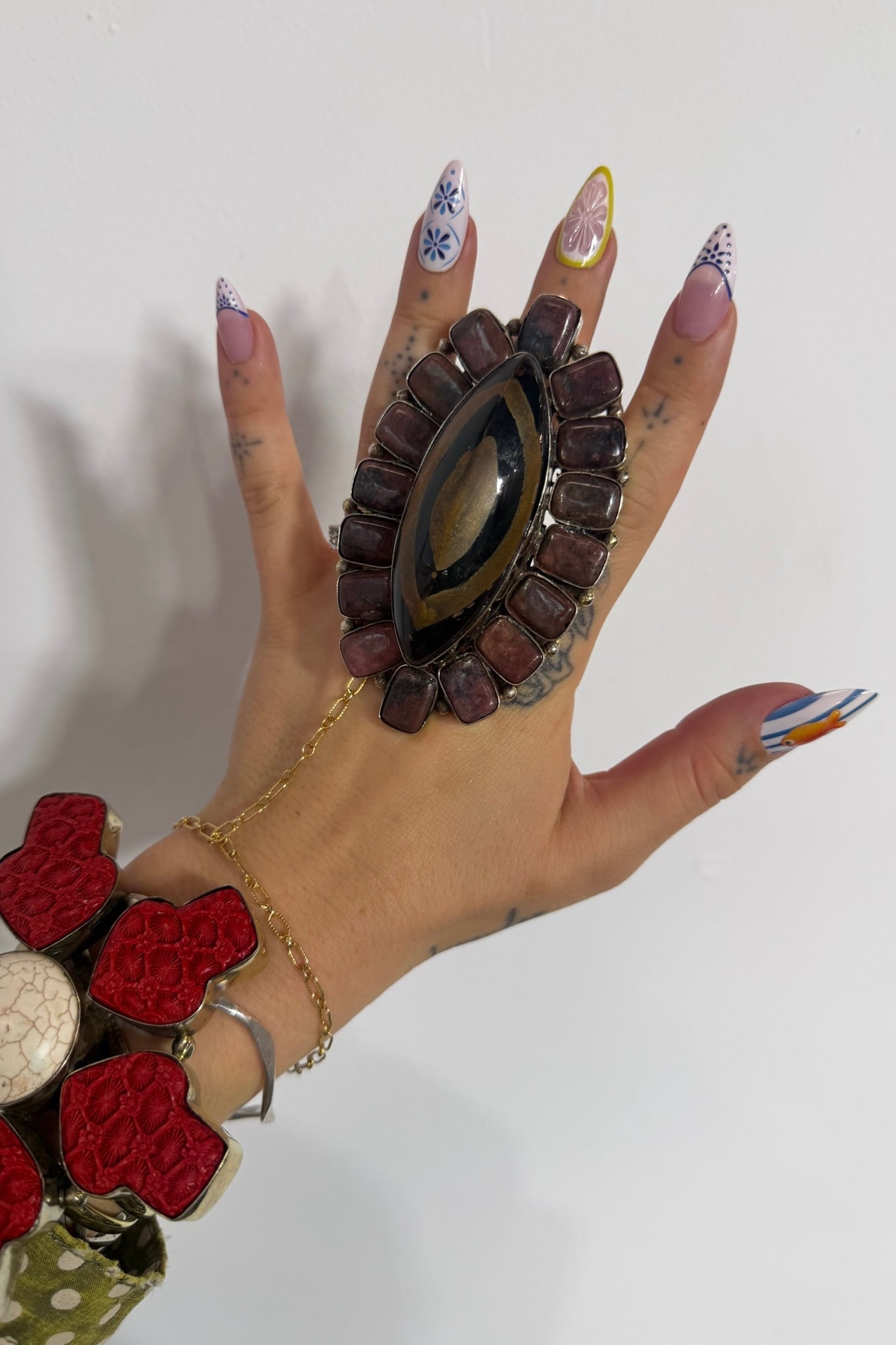 Big Mama Coconut Husk Agate Ring - ivyandlavyboutique ivyandlavyboutique
