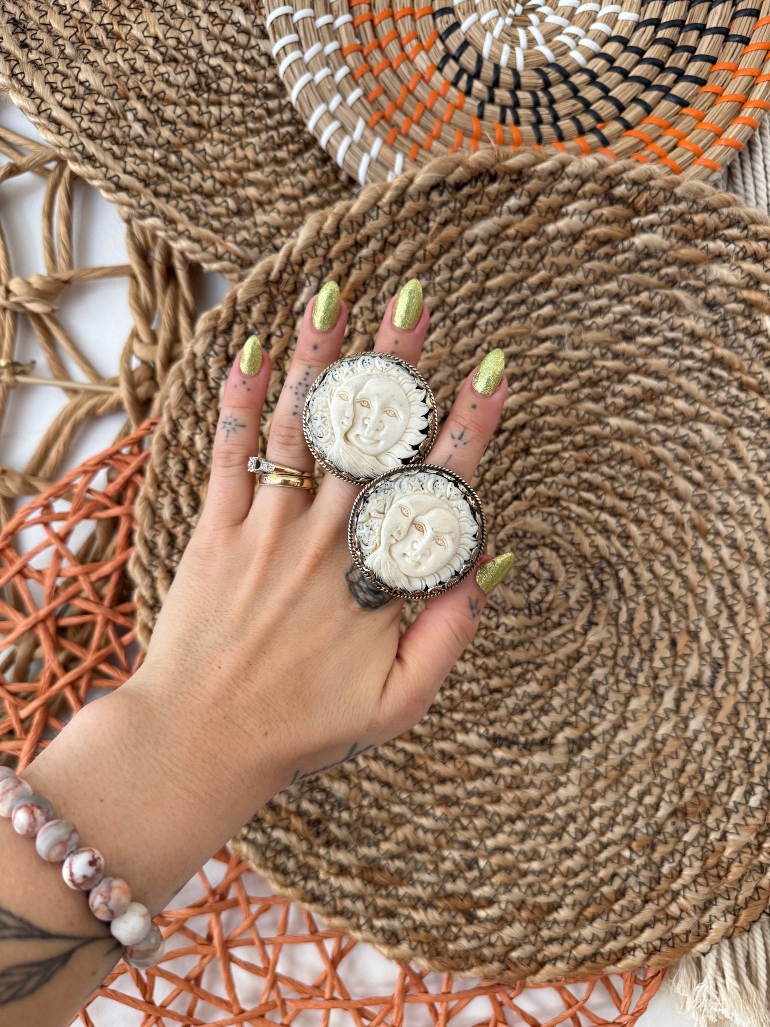 Big Mood Moon Face Ring - ivyandlavyboutique ivyandlavyboutique