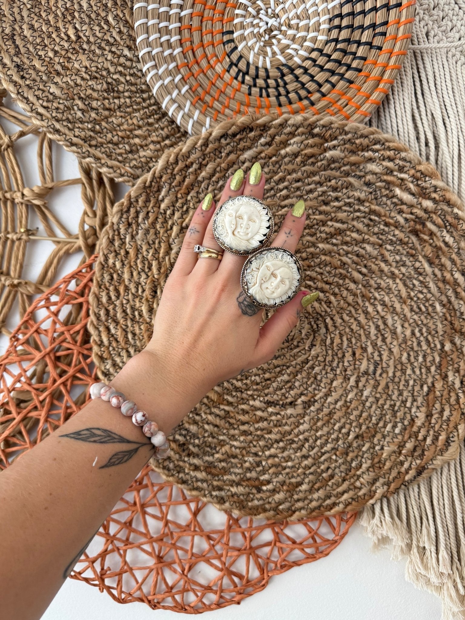 Big Mood Moon Face Ring - ivyandlavyboutique ivyandlavyboutique