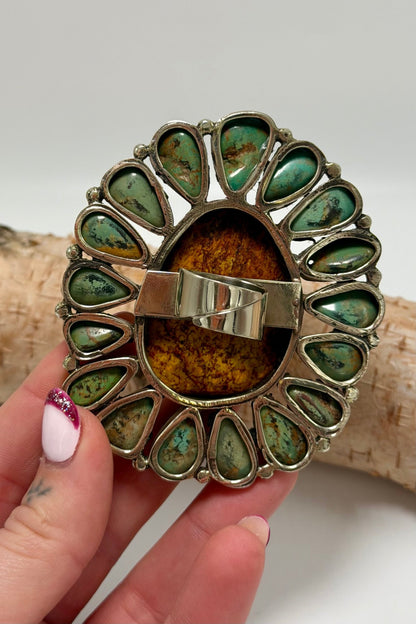 Biggie Turquoise Statement Ring - ivyandlavyboutique ivyandlavyboutique