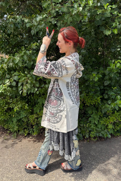 Black Cherry COTTON HOODED BLAZER - ivyandlavyboutique Kathmandu Imports