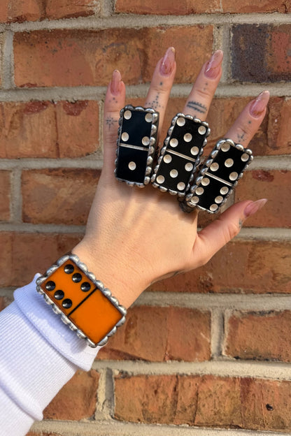 Black Domino Ring - ivyandlavyboutique ivyandlavyboutique