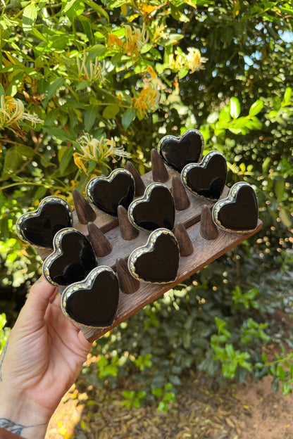 Black Widow Heart Ring - Obsidian - ivyandlavyboutique ivyandlavyboutique