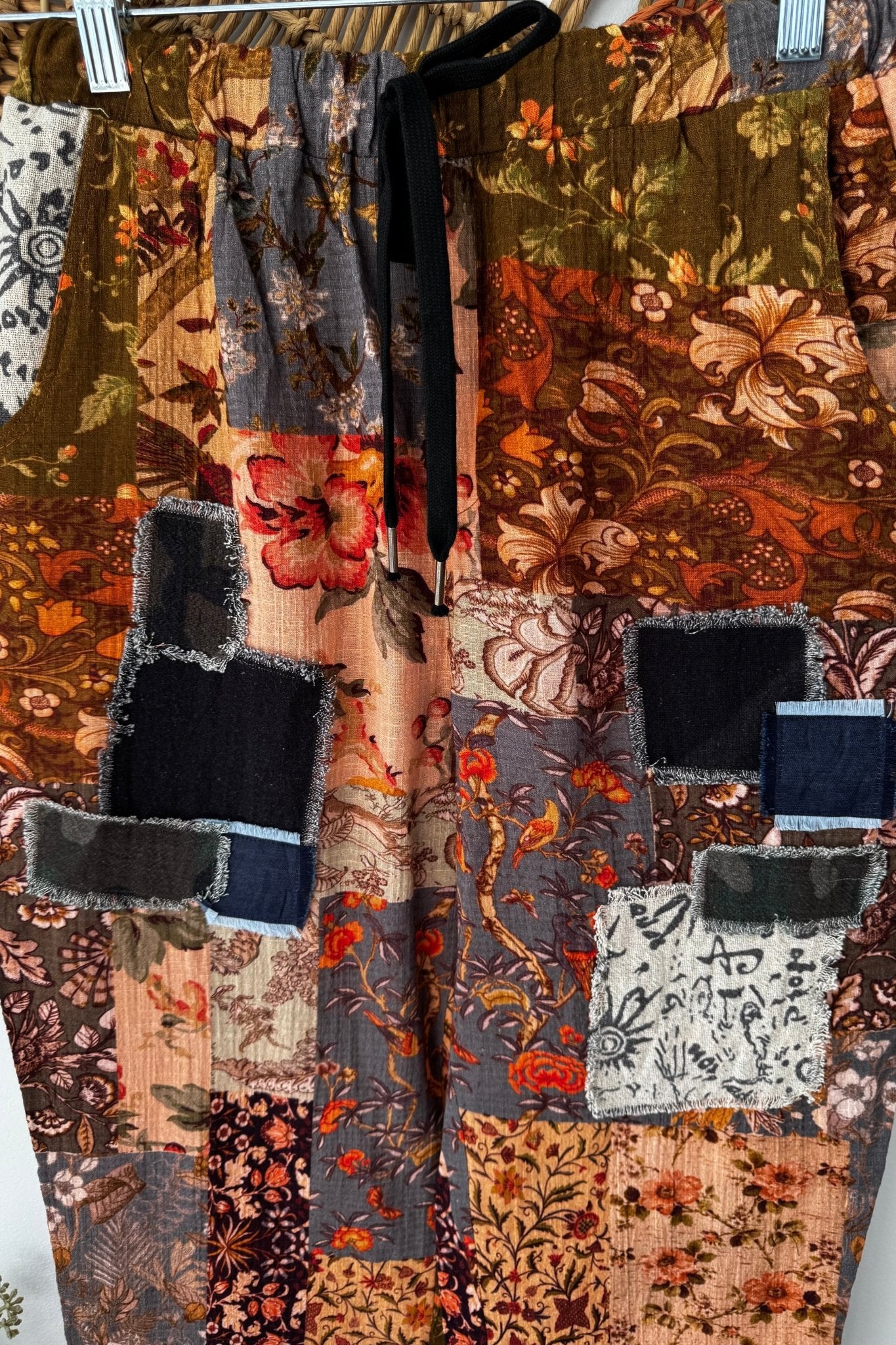 Blocked Print Pants - ivyandlavyboutique I LOVE LINEN