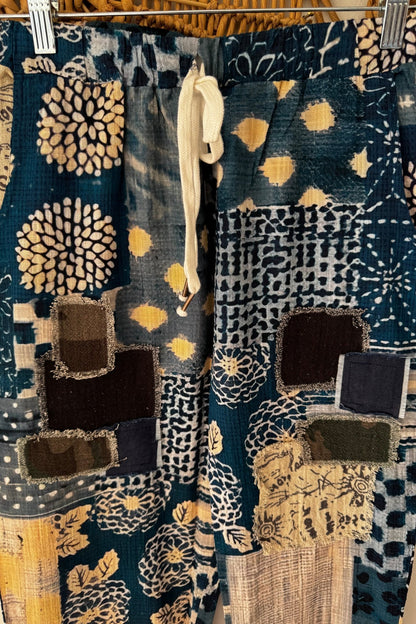 Blocked Print Pants - ivyandlavyboutique I LOVE LINEN