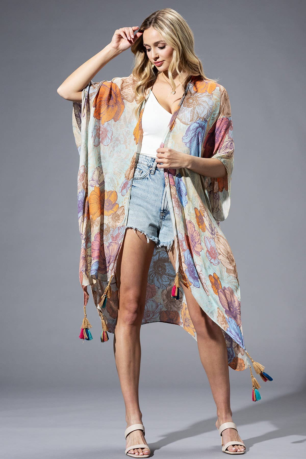 Blooming Field Kimono - ivyandlavyboutique Urbanista