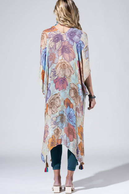 Blooming Field Kimono - ivyandlavyboutique Urbanista