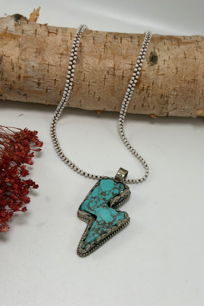 Blue Bolt Shortie Necklace - ivyandlavyboutique ivyandlavyboutique