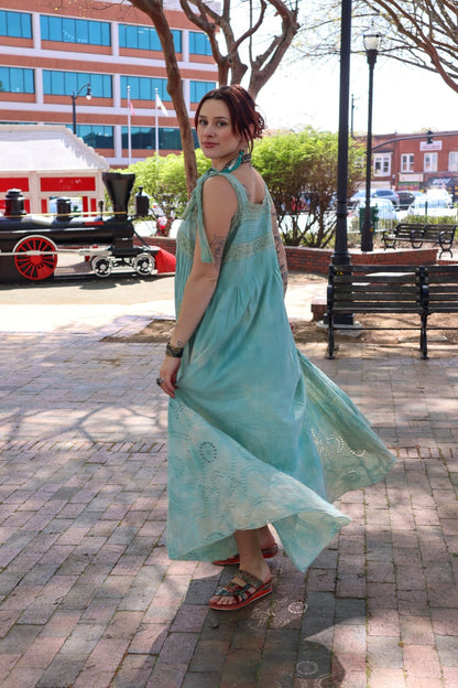 Blue Mist Maxi Dress - ivyandlavyboutique A Rare Bird Shop