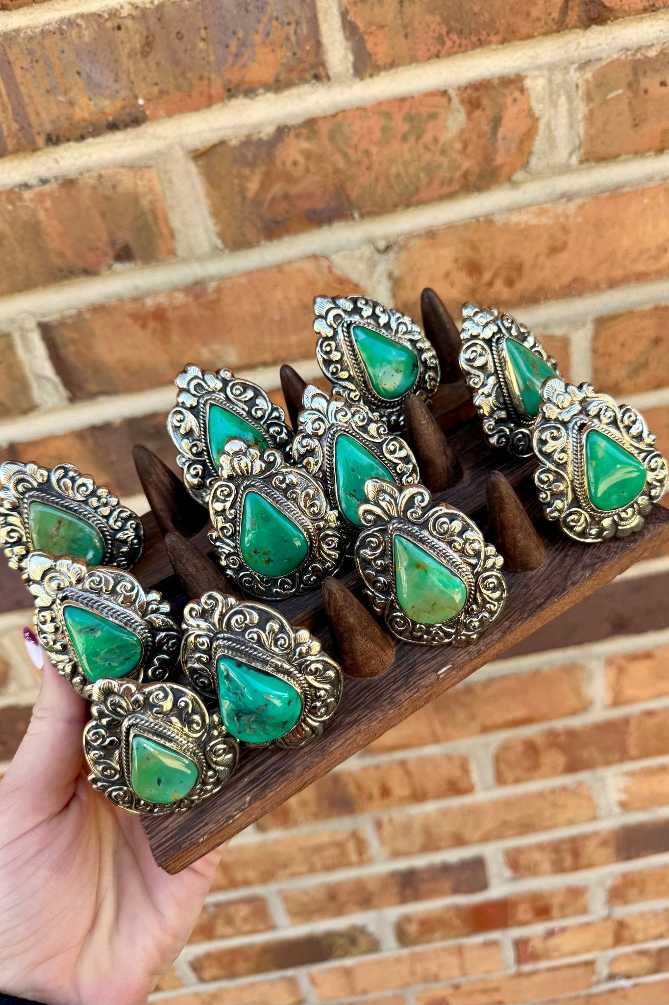 Blue Teardrop Chunky Statement Ring - ivyandlavyboutique ivyandlavyboutique