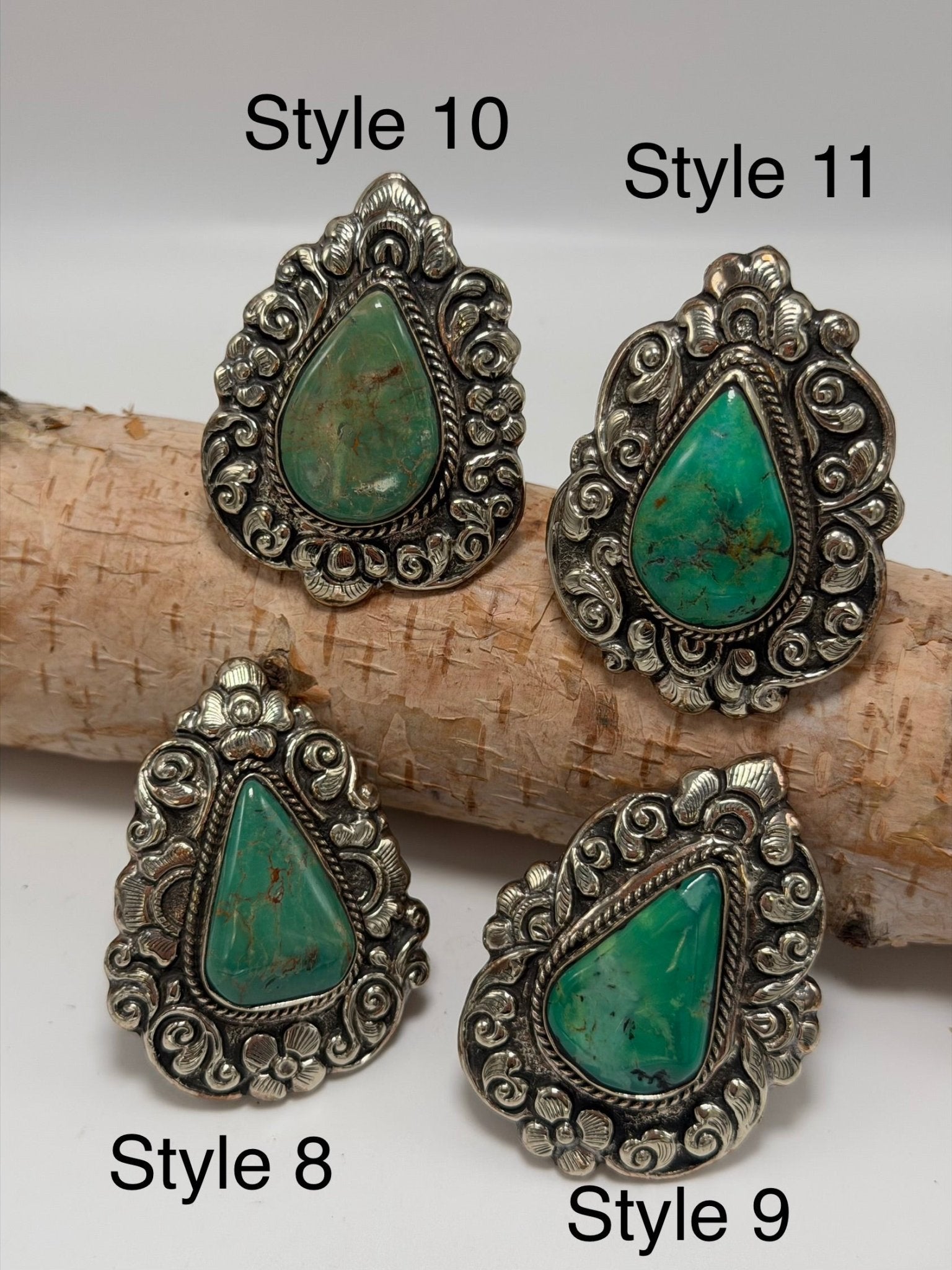 Blue Teardrop Chunky Statement Ring - ivyandlavyboutique ivyandlavyboutique