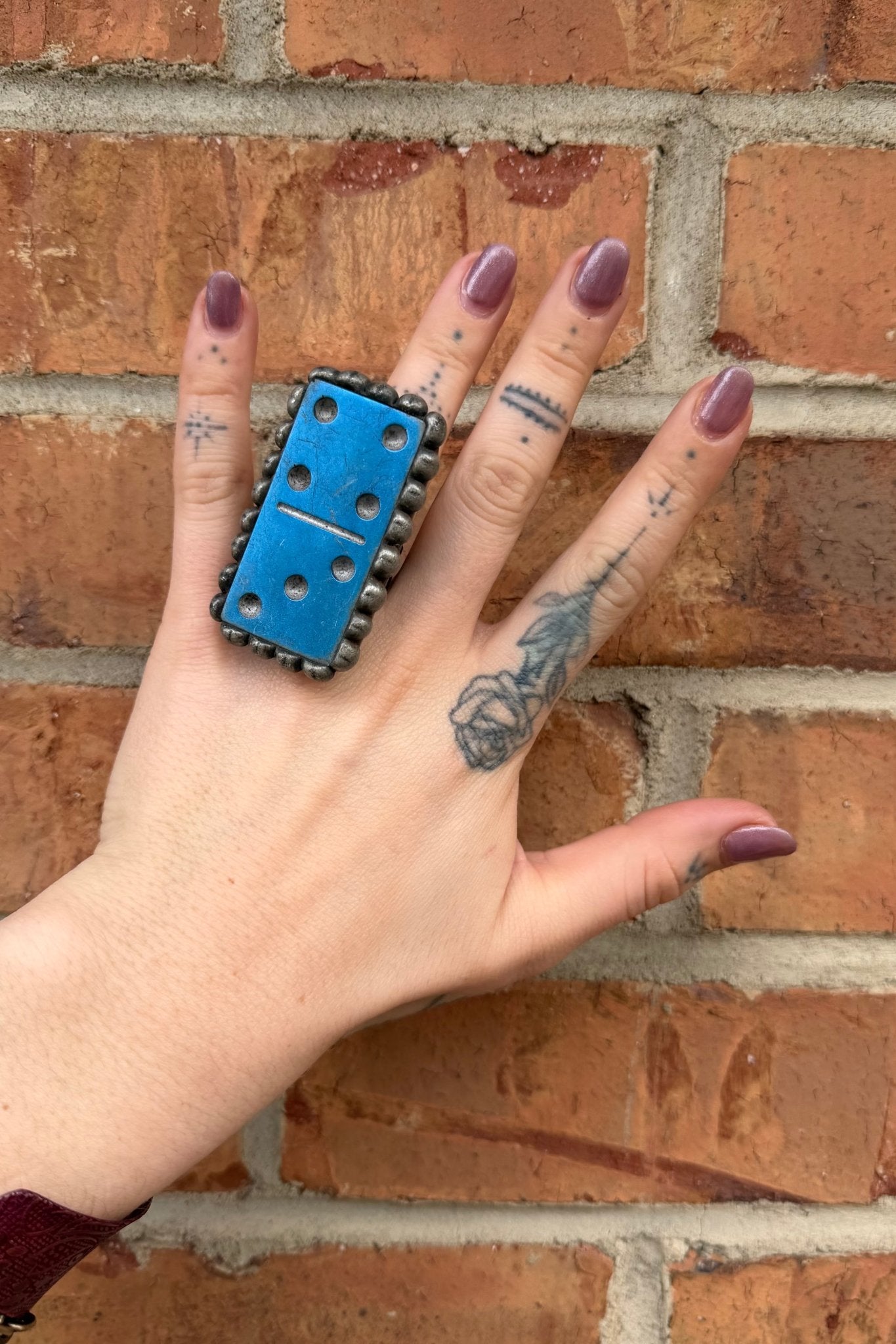 Blue Vintage Distreeshed Domino - ivyandlavyboutique ivyandlavyboutique