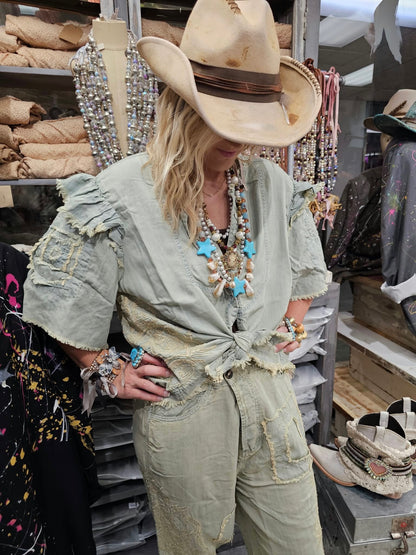 Bluebird Top - Boho Wanderlust Boutique A Rare Bird Shop